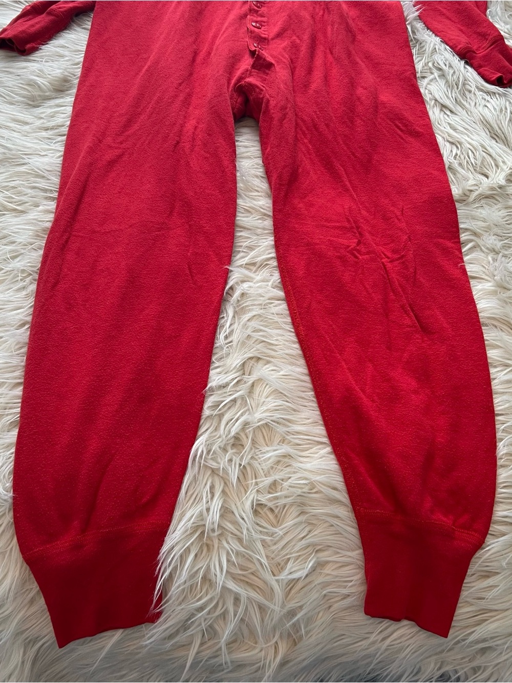 Vintage Duofold One Piece Suit Long Johns Mens XL Thermal Underwear Red USA - Picture 6 of 10